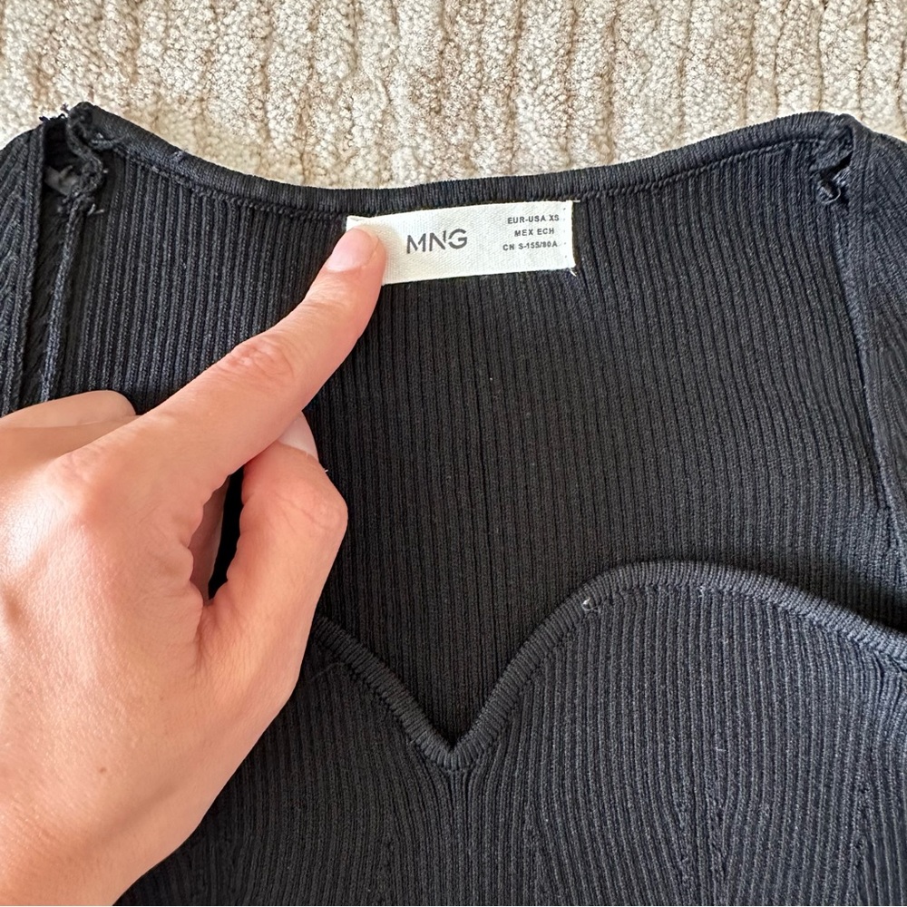 Mango Fitted Rib-Knit Sweater - Picture 2 of 4
